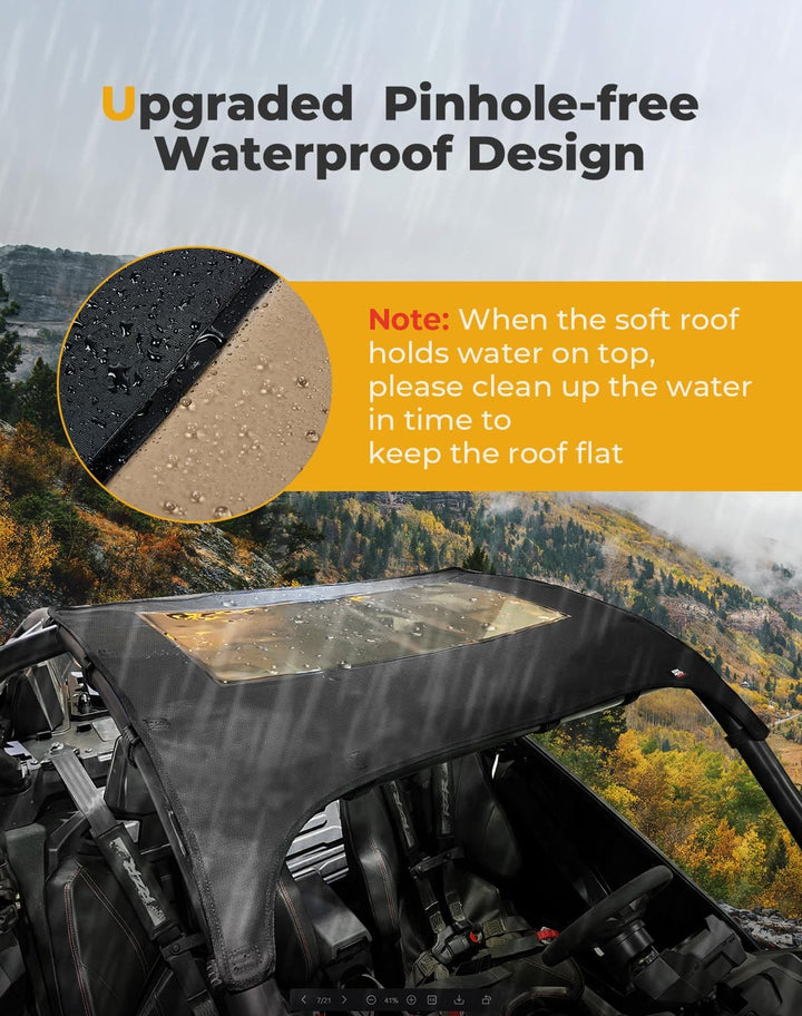 Soft Canvas Roof for Polaris RZR PRO R 2022-2024 - Kemimoto