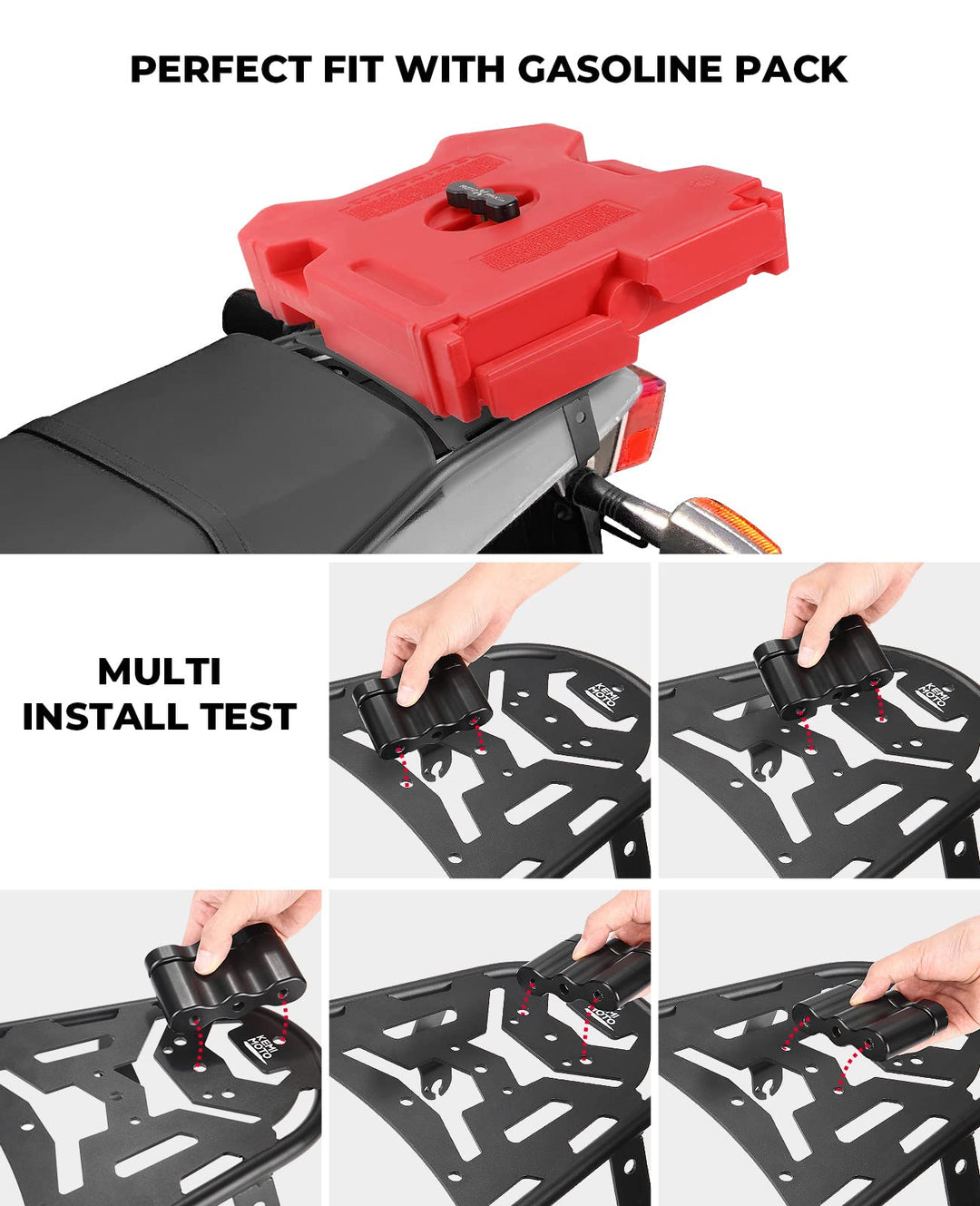 Motorcycle Rear Luggage Rack for Yamaha TW200 1987-2023 – Kemimoto