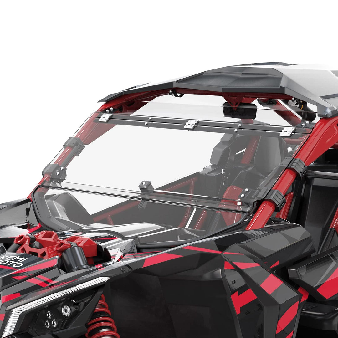 Flip Windshield For Can Am Maverick X3/ X3 Max 2017-2023 - Kemimoto