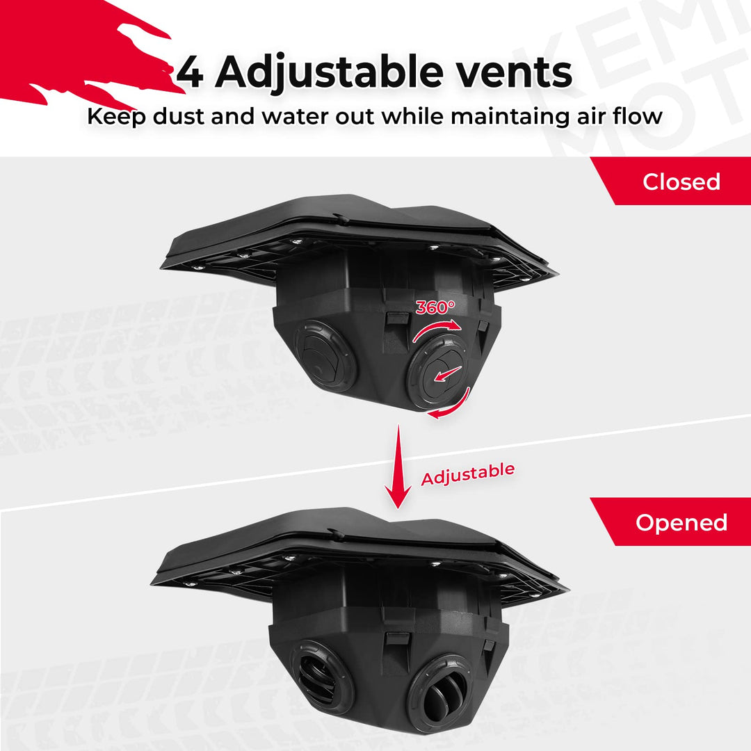 Roof Ram Air Kit w/4 Adjustable vents