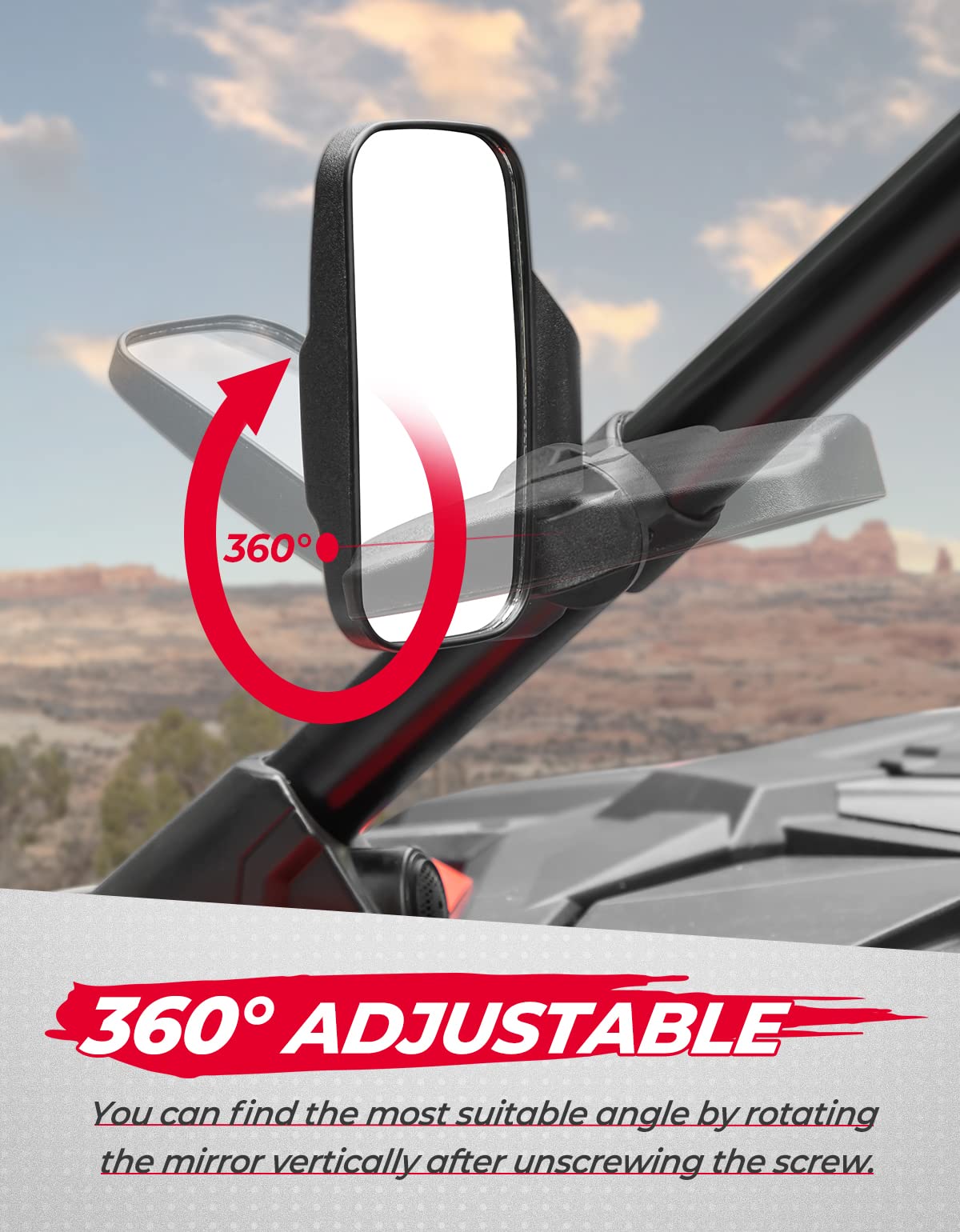 Side Mirrors For UTV – Kemimoto