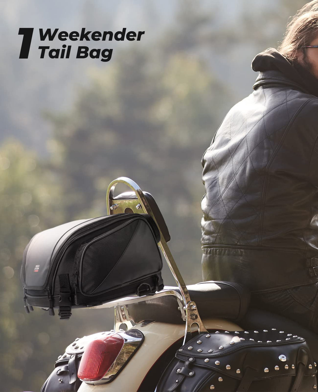 22L Tail Bag Expandable Sissy Bar Bag - Kemimoto