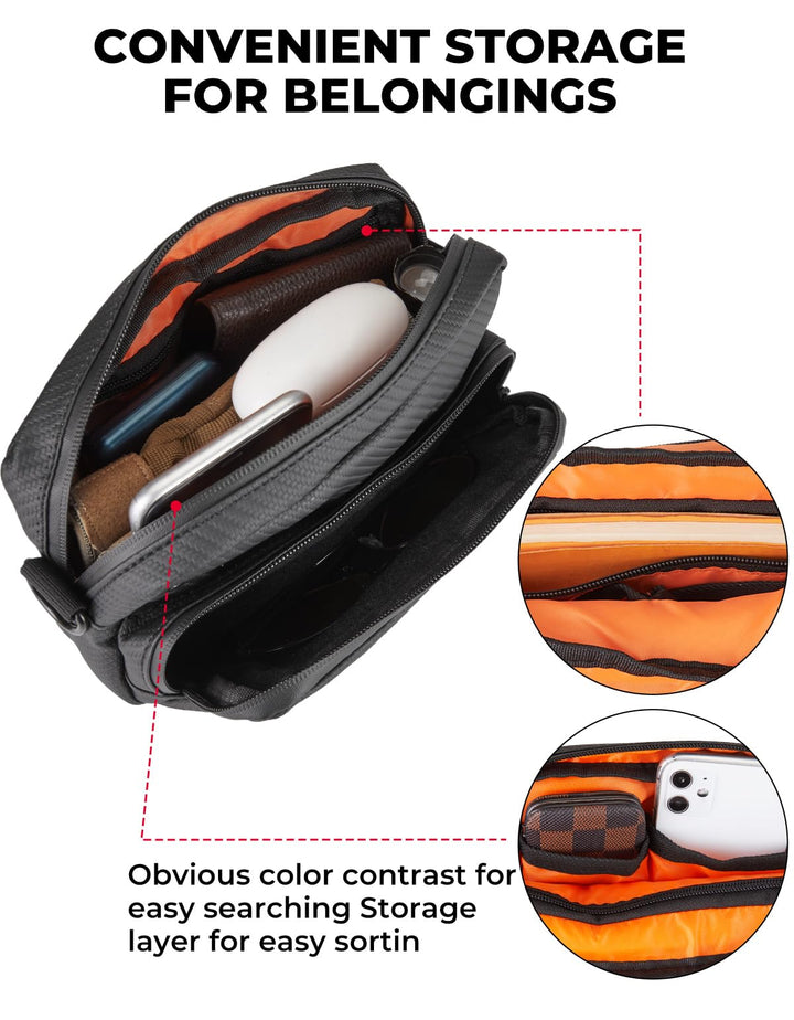 Motorcycle Handlebar Bag with Waterproof Cover