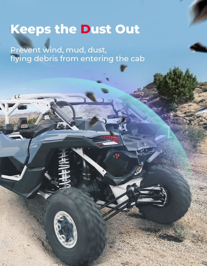 Soft Cab Enclosures & Soft  Rear Windshield for Can-Am Maverick X3 - Kemimoto