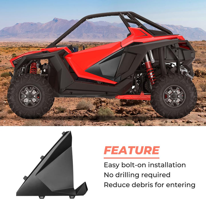 Door Inserts Lower Half Door for 2020-2024 RZR PRO XP/R/Turbo R(2 Seater) - Kemimoto