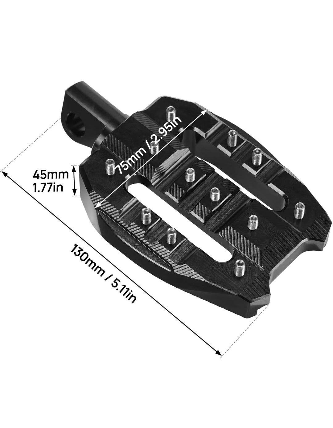 Motorcycle CNC Foot Rest for Sportster Iron 883 Dyna Softail FLFB FLSTF - Kemimoto