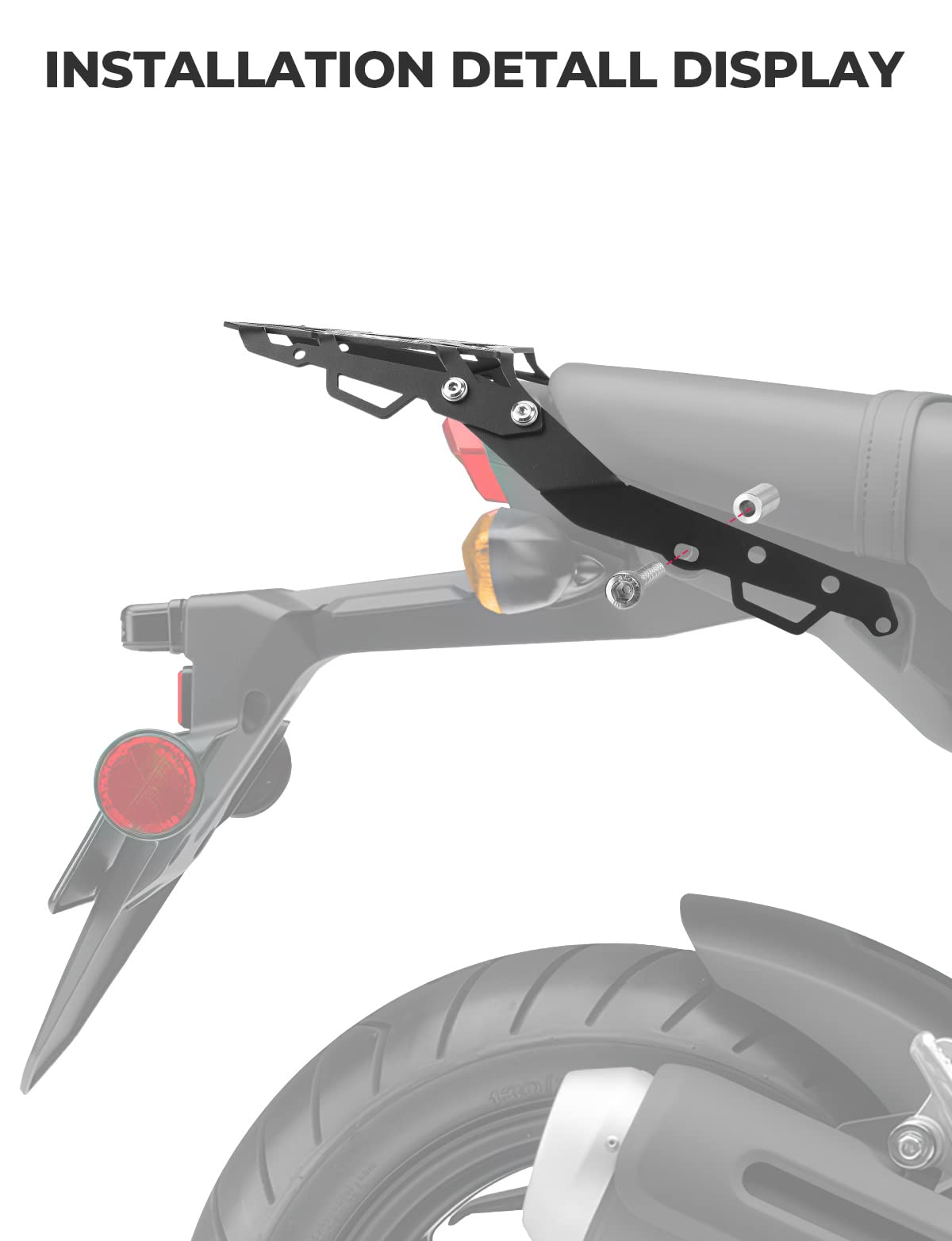 Rear Tail Storage Rack Fit Honda Grom (2022-2023) – Kemimoto