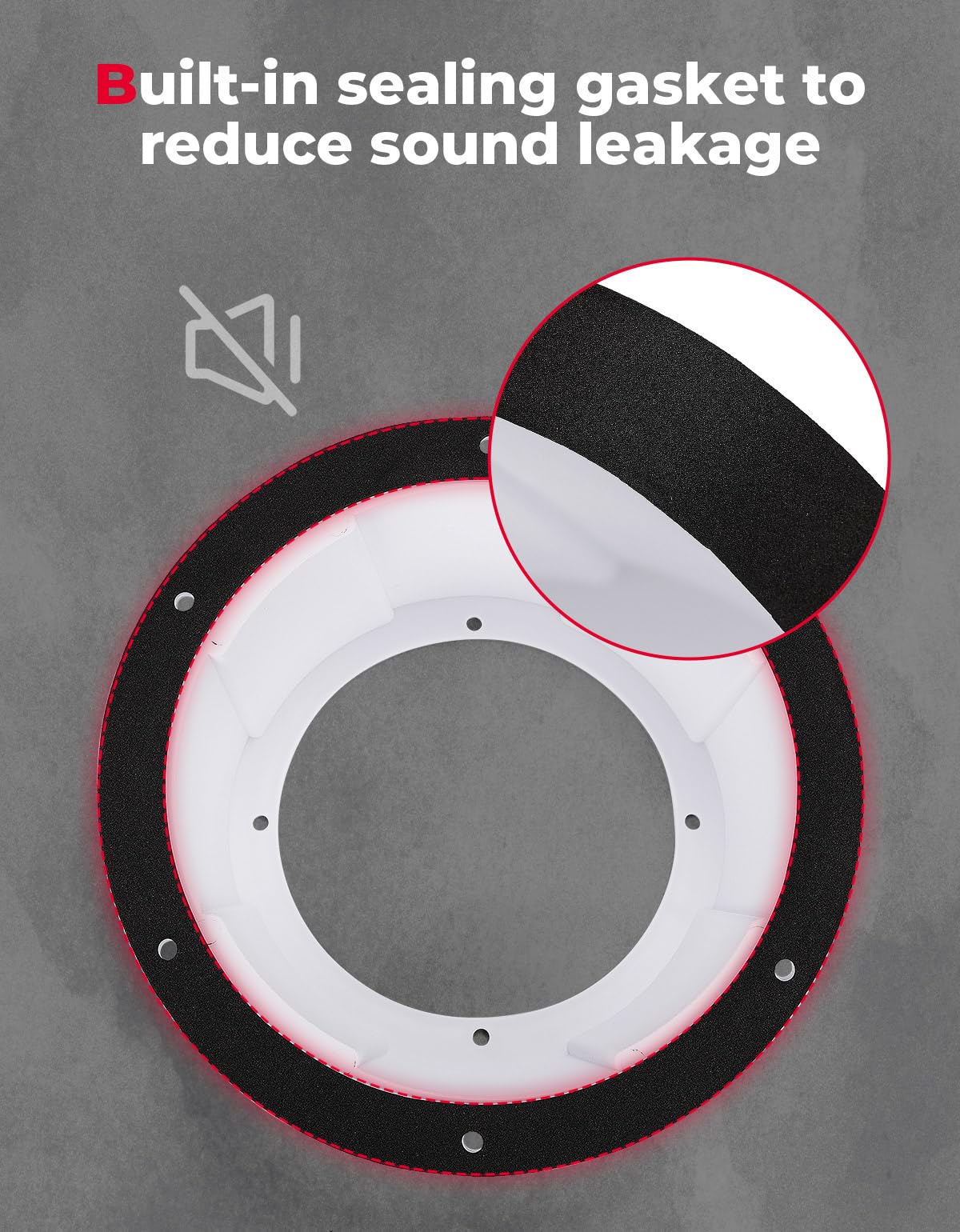 Universal Speaker Pods White for 6.5
