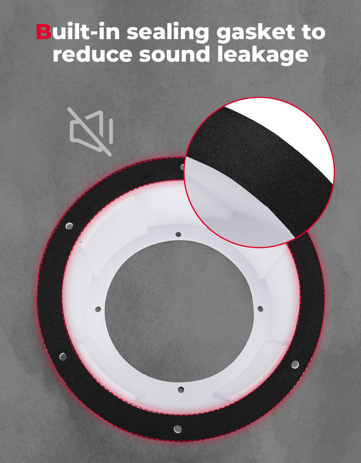Universal Speaker Pods White for 6.5" Speakers