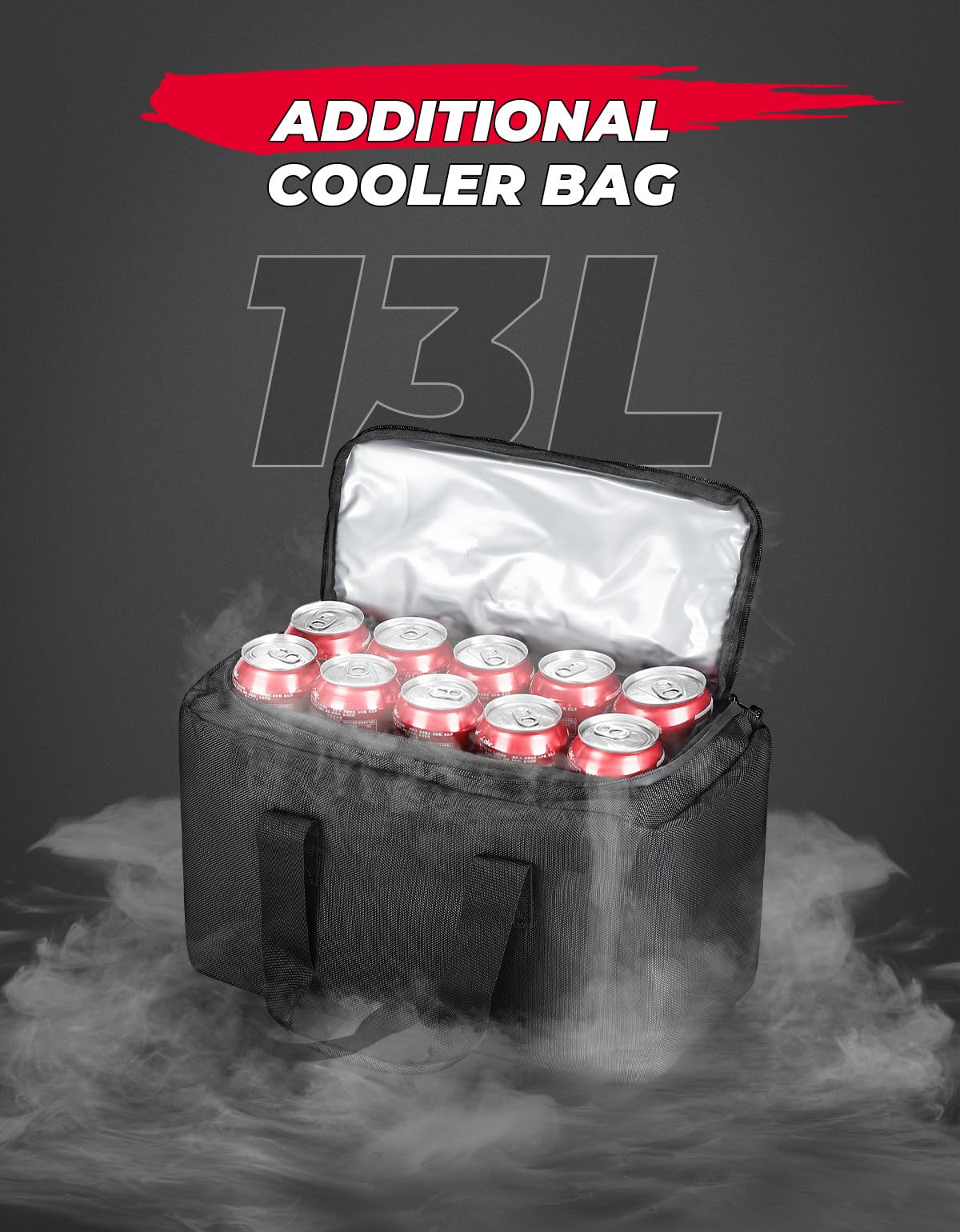 Universal 74L Large ATV Cargo Bag with Cooler Bag – Kemimoto