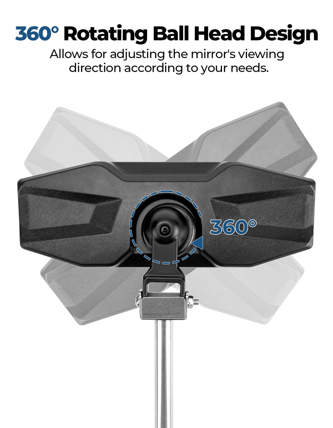 Fixation tube rotative pour caméra Gopro