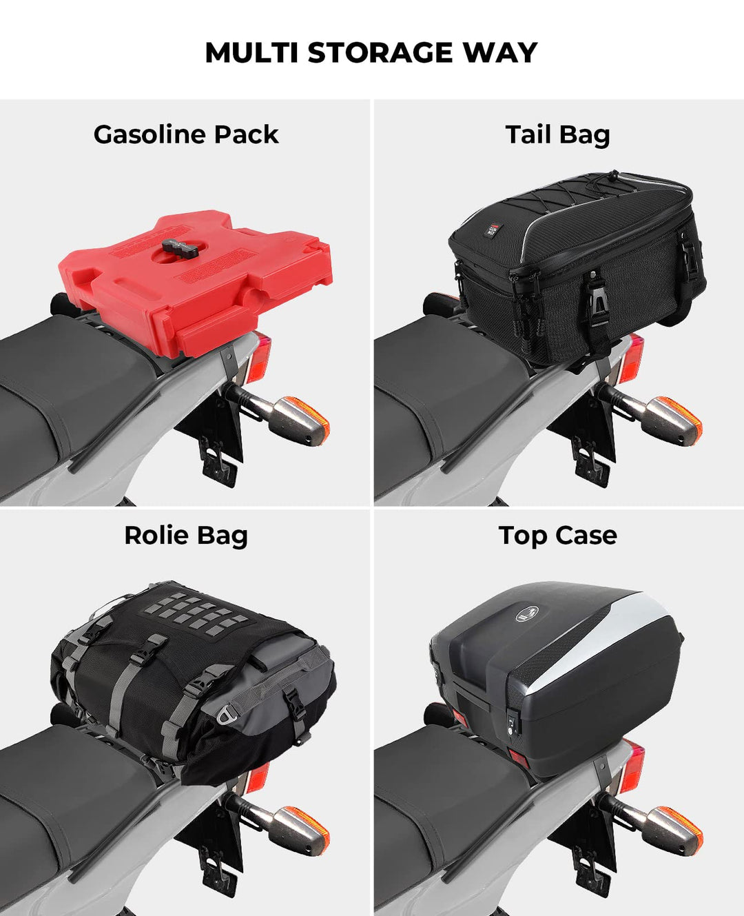 Motorcycle Rear Luggage Rack for Yamaha TW200 1987-2023 – Kemimoto