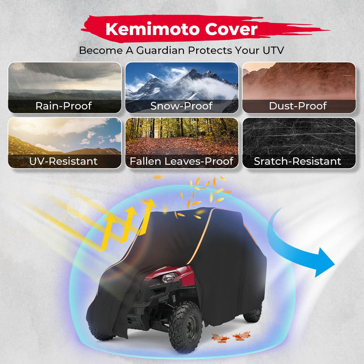 UTV Storage Sun Rain UV Cover for Polaris Ranger RZR XP 1000 - Kemimoto