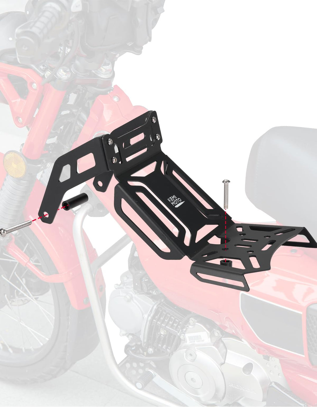Ct125 Rear Rack Center Storage Rack for Honda CT125 Trail 125 – Kemimoto
