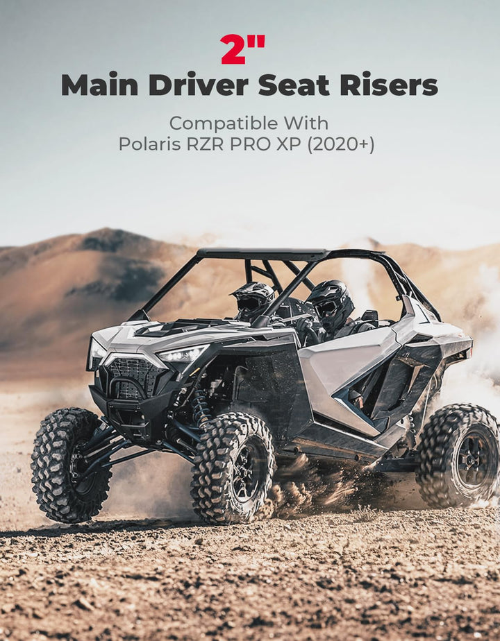 2" Main Driver Seat Risers for RZR PRO XP 2020-2023 (4PCS) - Kemimoto