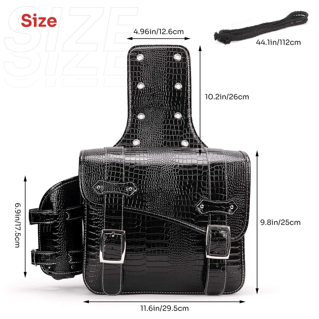 16L Motorcycle Saddlebags with Cup Holder - Kemimoto