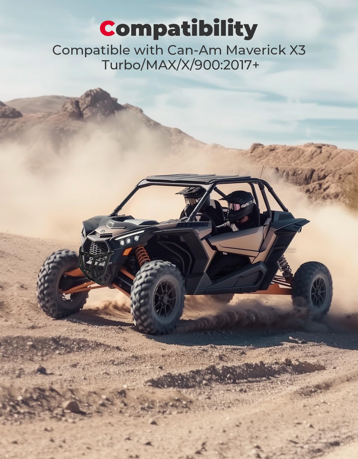 Spotlight Ready Front Bumper for Can-Am Maverick X3/X3 MAX - Kemimoto
