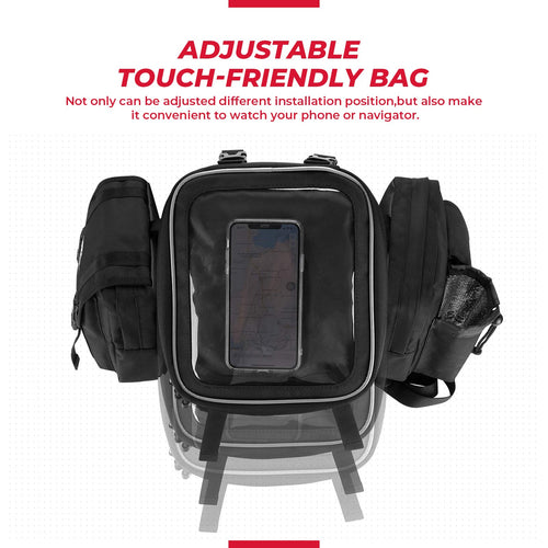 ATV Motorcycle Saddle Tank Bag w/Thermal Bag - Kemimoto