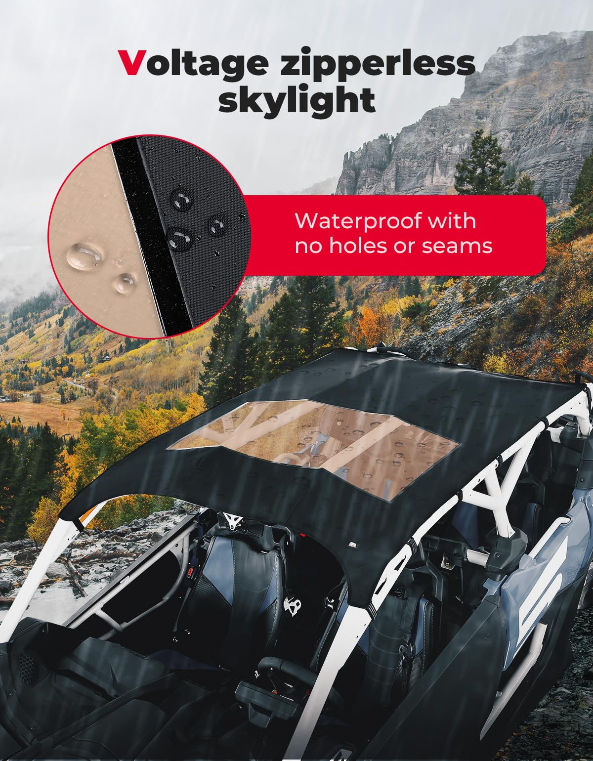 Canvas Soft Rooftop for Can-Am Maverick X3 Max -Kemimoto