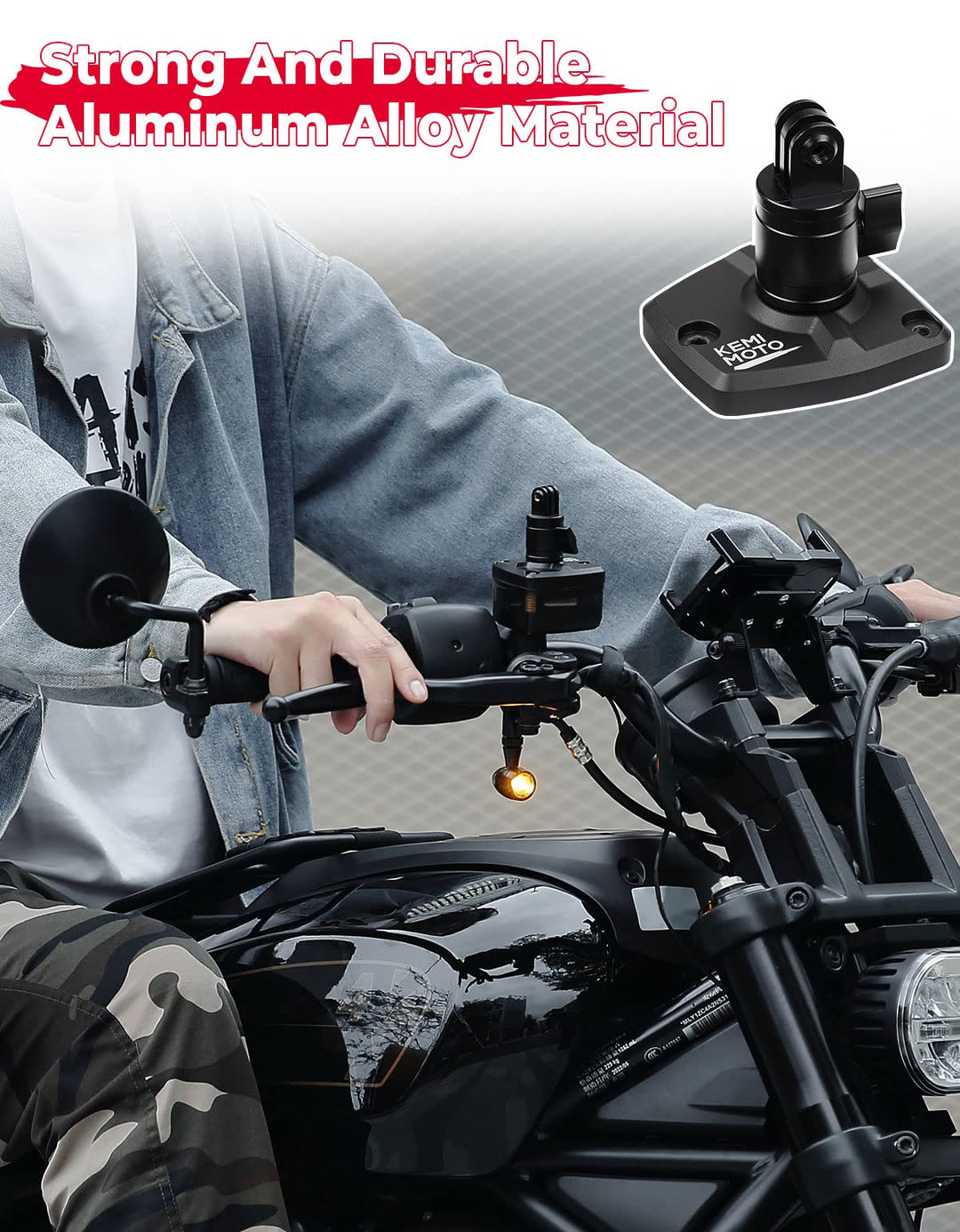 Motorcycle Camera Mount Fit RH975 Sportster S 1250 SS1250 RH1250 2021-2023