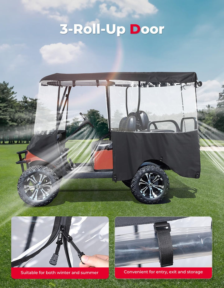 600D Enclosure Extended Roof for EZGO, Club Car Precedent/Onward/Tempo - Kemimoto