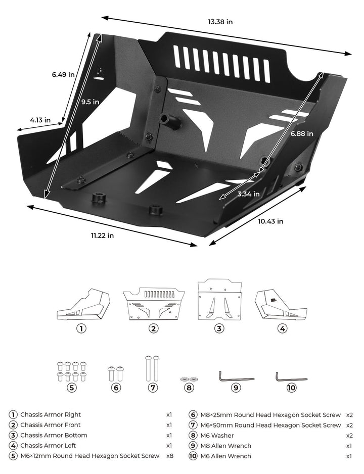 Motorcycle Skid Plate for Sportster S RH1250 2021-2024 - Kemimoto