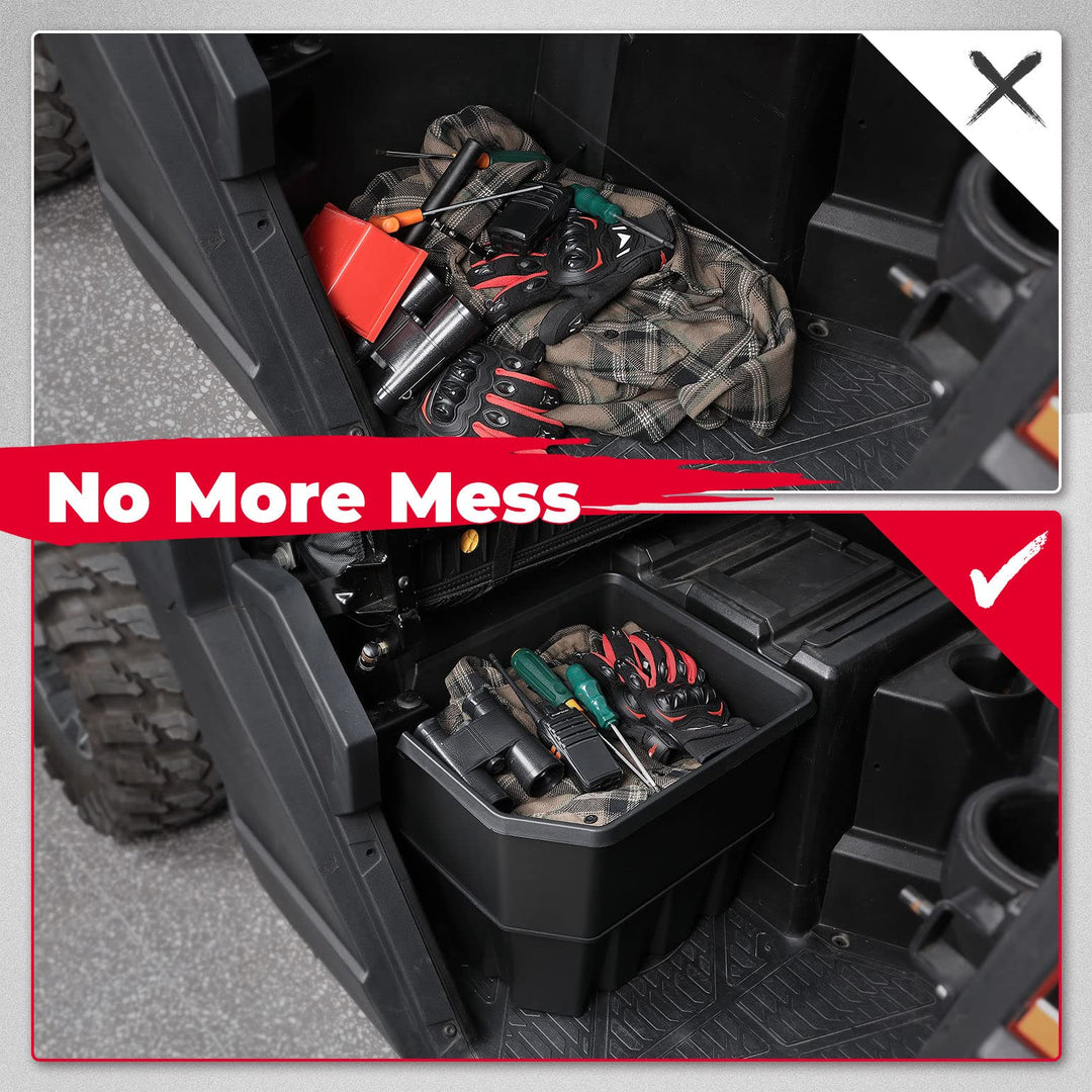 UTV Under Seat Storage Box Fit Polaris Ranger XP 1000 / Crew (2018-2023)