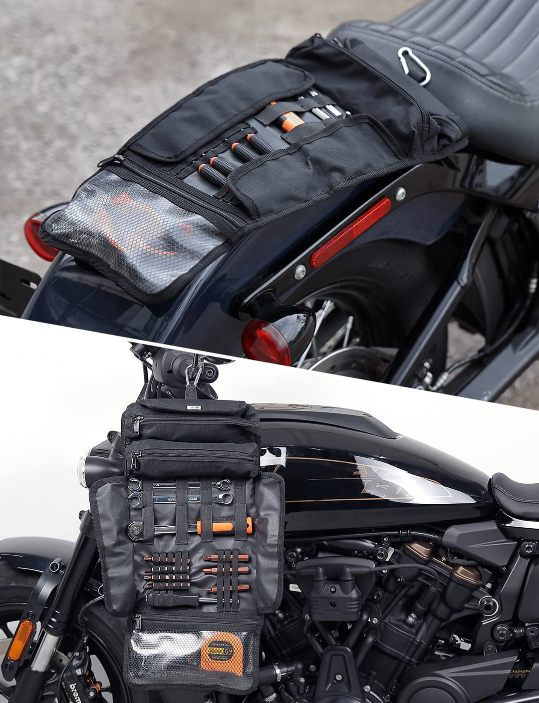 Tool Bag for Motorcycles Softail Dyna Sportster - Kemimoto