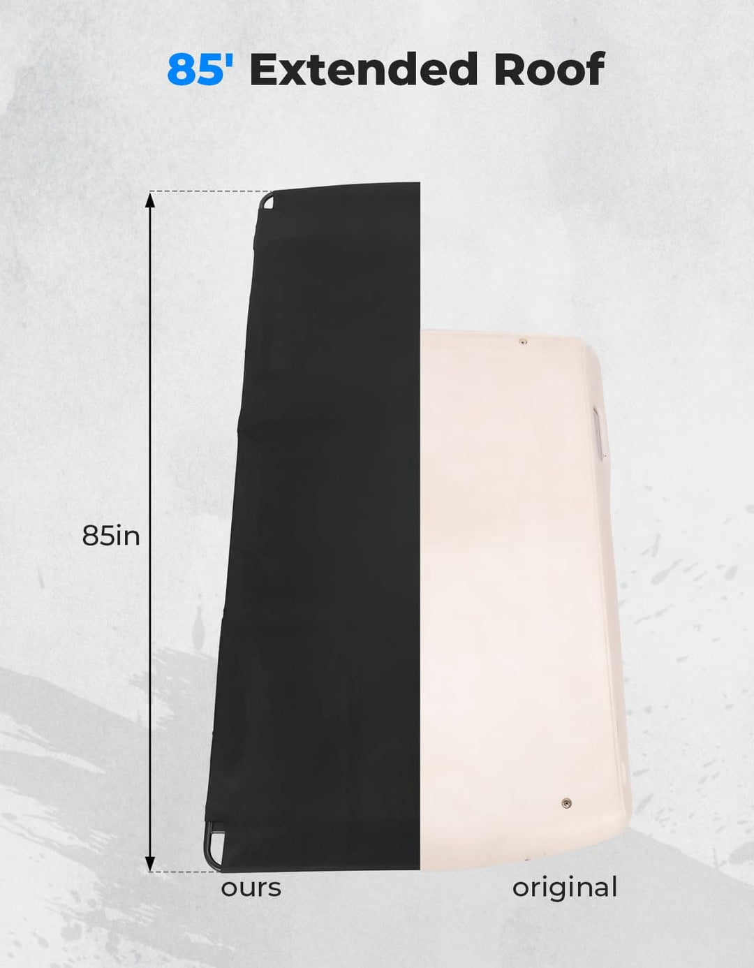 Canvas Golf Cart Sun Top for EZGO TXT 1994-2013 - Kemimoto