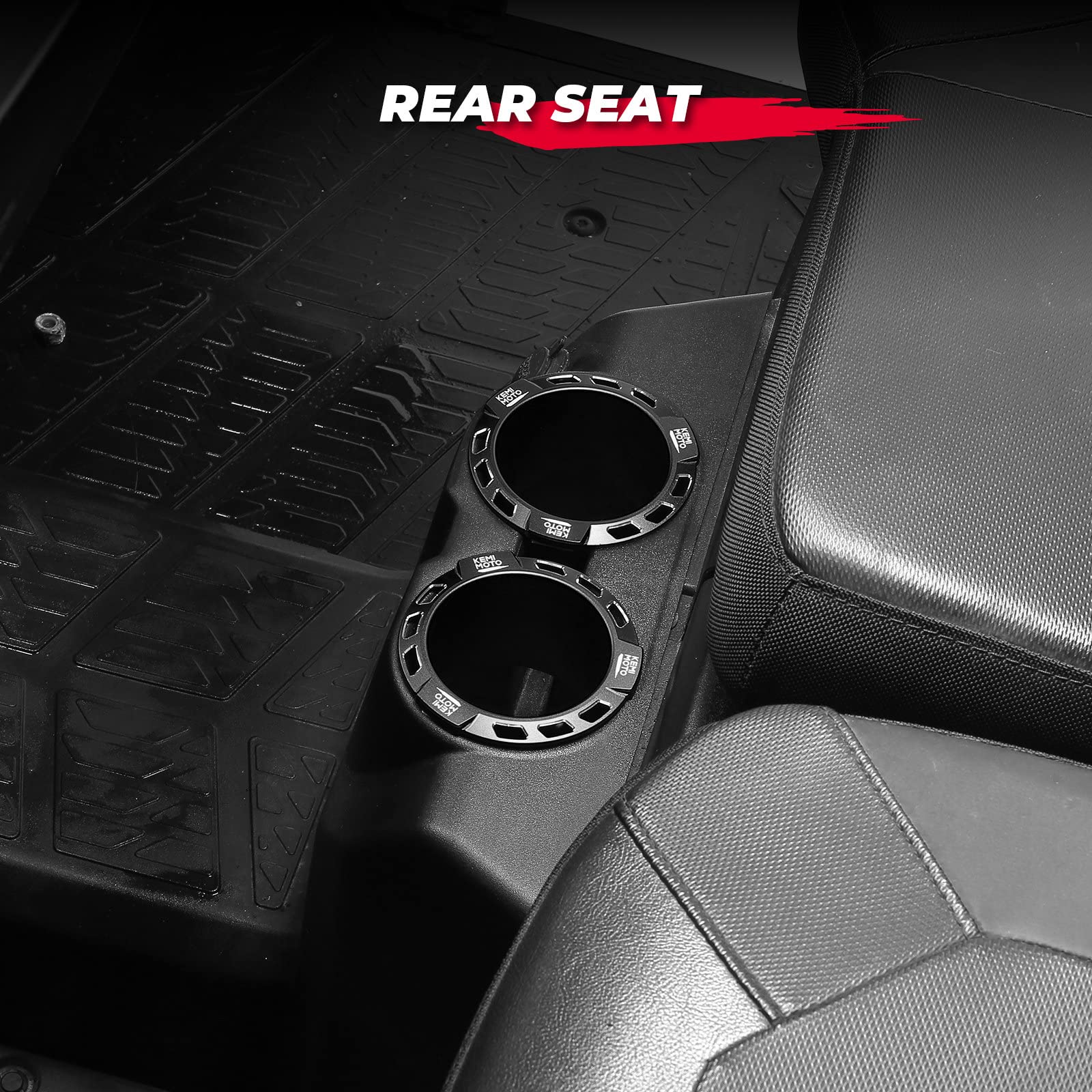 UTV CNC Aluminum Cup Holder for Polaris RZR/ Ranger (2 Pack)