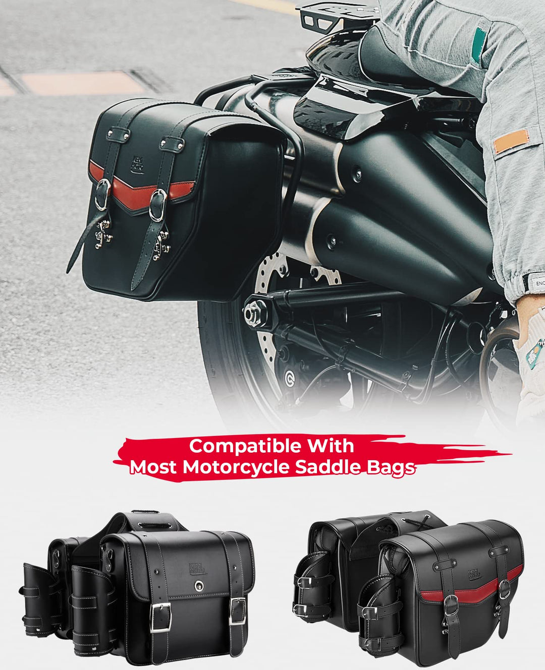 Saddlebag Guards Support Kit Fit Sportster S 1250 RH1250 - Kemimoto