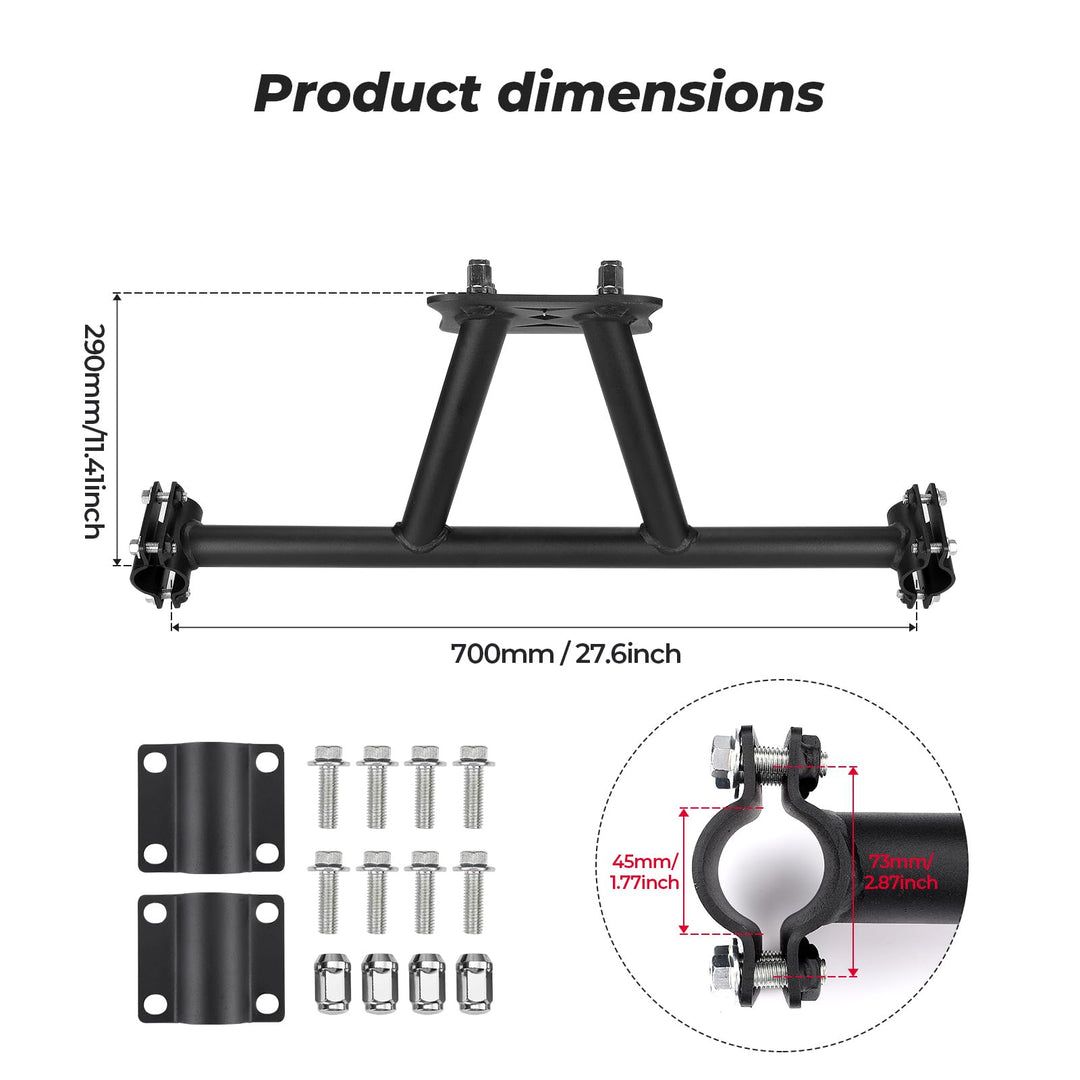 Spare Tire Carrier Mount for Polaris RZR XP 1000/4 1000 /Turbo - Kemimoto