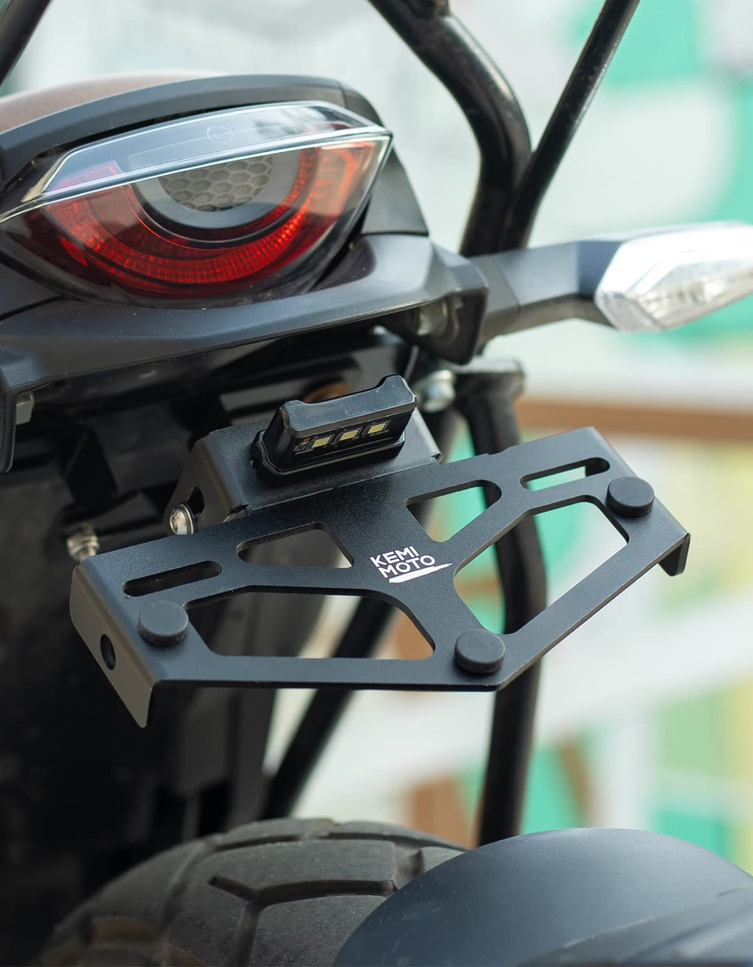 Universal Motorcycle License Plate Bracket - Kemimoto