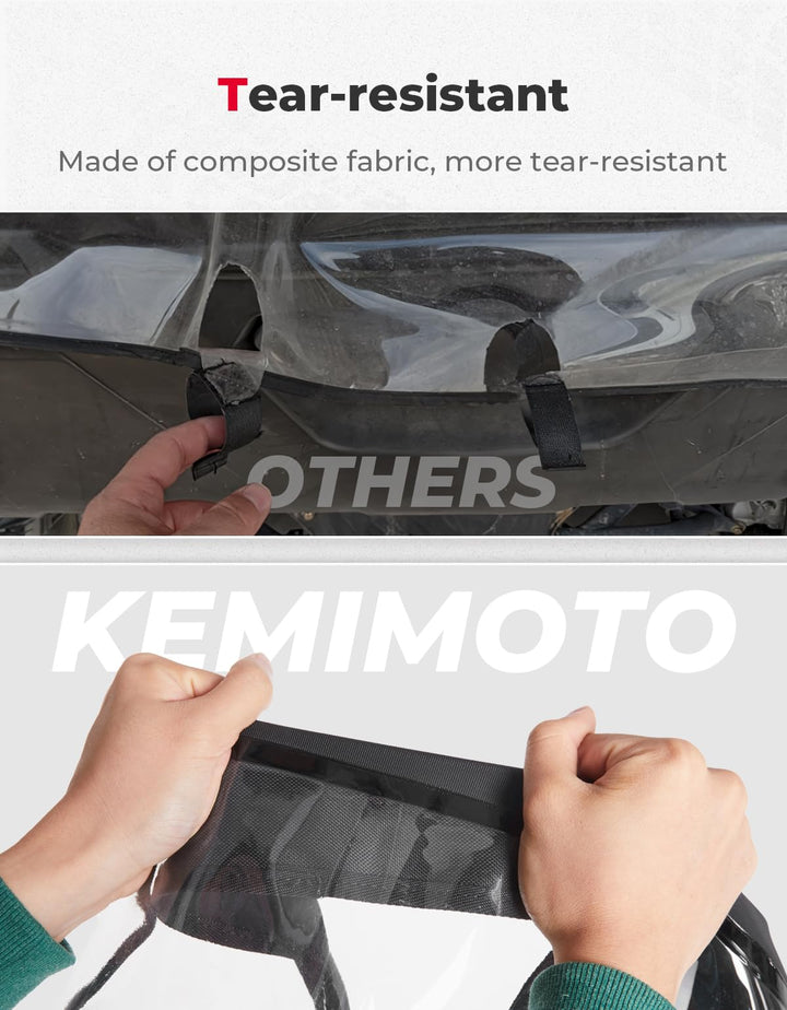 Soft Rear Windshield for Can-Am Defender - Kemimoto