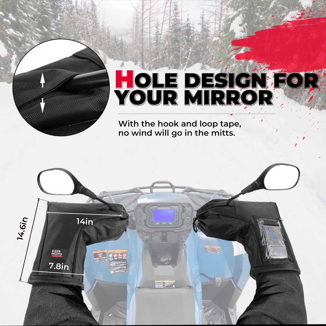 Snowmobile /ATV Handlebar Muffs - Kemimoto