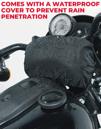 Motorcycle Handlebar Bag with Waterproof Cover