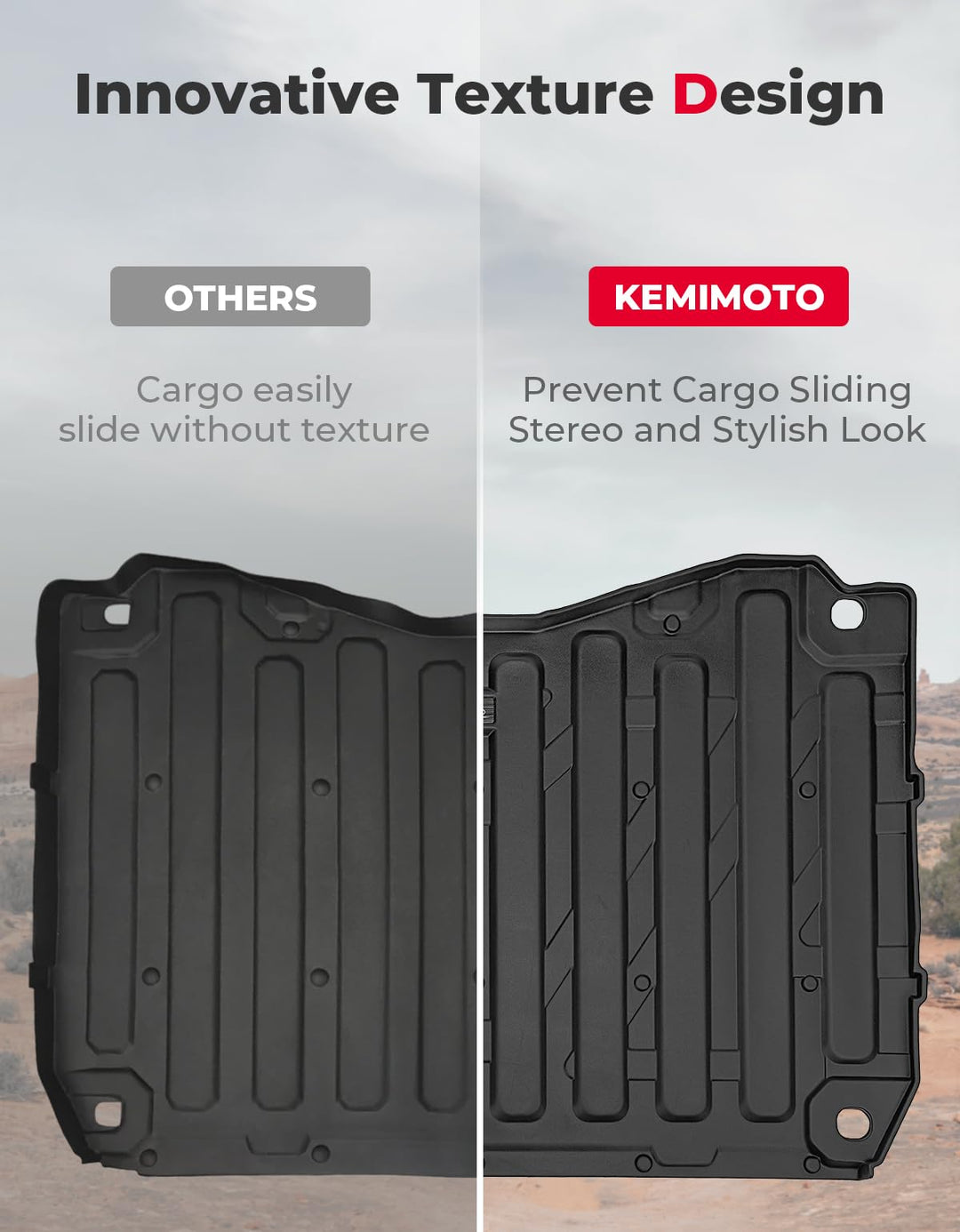 UTV Bed Liner Mat for Honda Pioneer 1000/ 1000-6 2016-2024 - Kemimoto