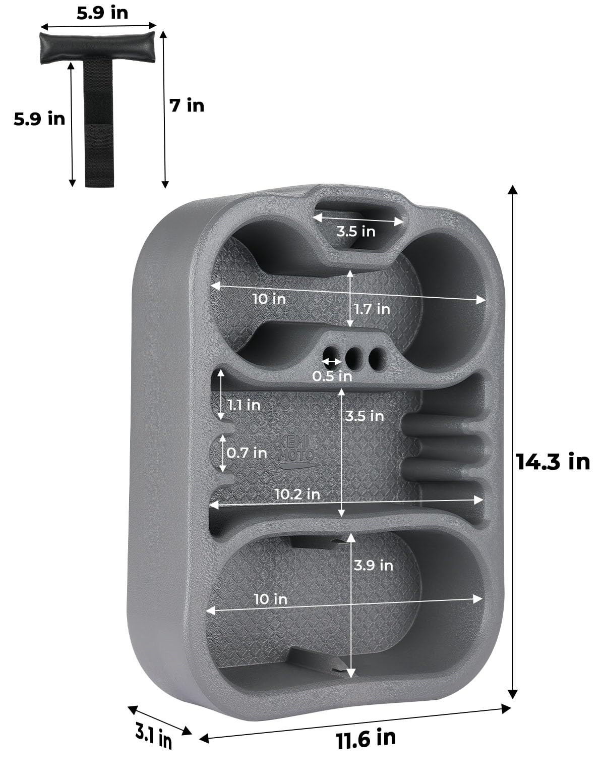 Floating Drink Holder, Cup Holder for for Sofa on Board or Car Seat - Kemimoto