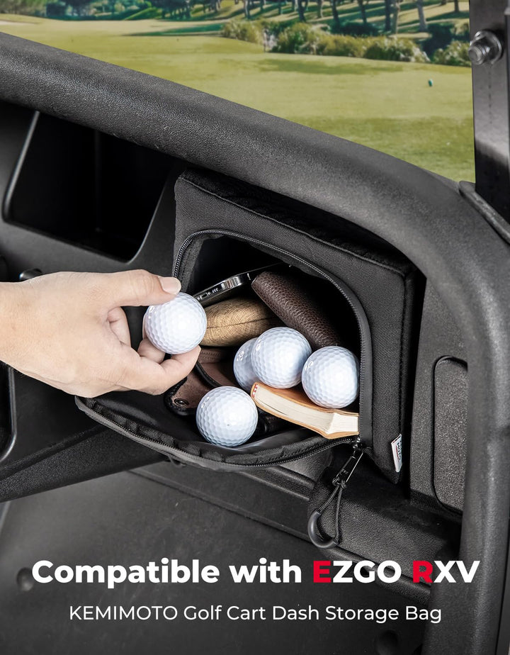 Dash Storage Bag for EZGO RXV Golf Cart - Kemimoto