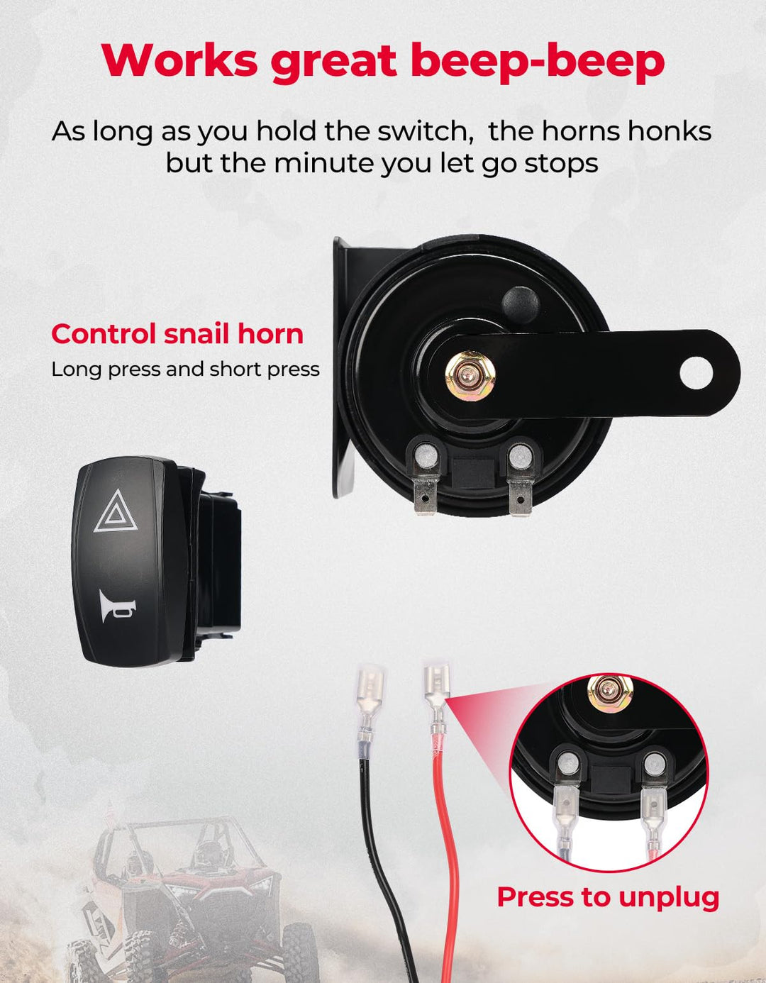 Universal Turn Signal Kit With Rocker Switch & 105D Horn