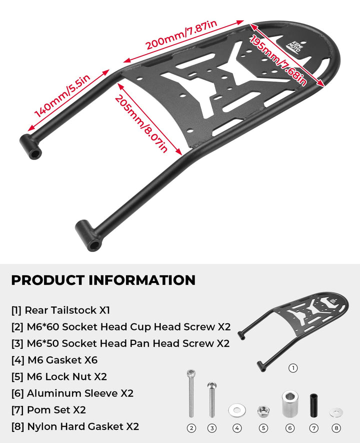 Luggage Storage Rack for DRZ400S DRZ400SM - Kemimoto