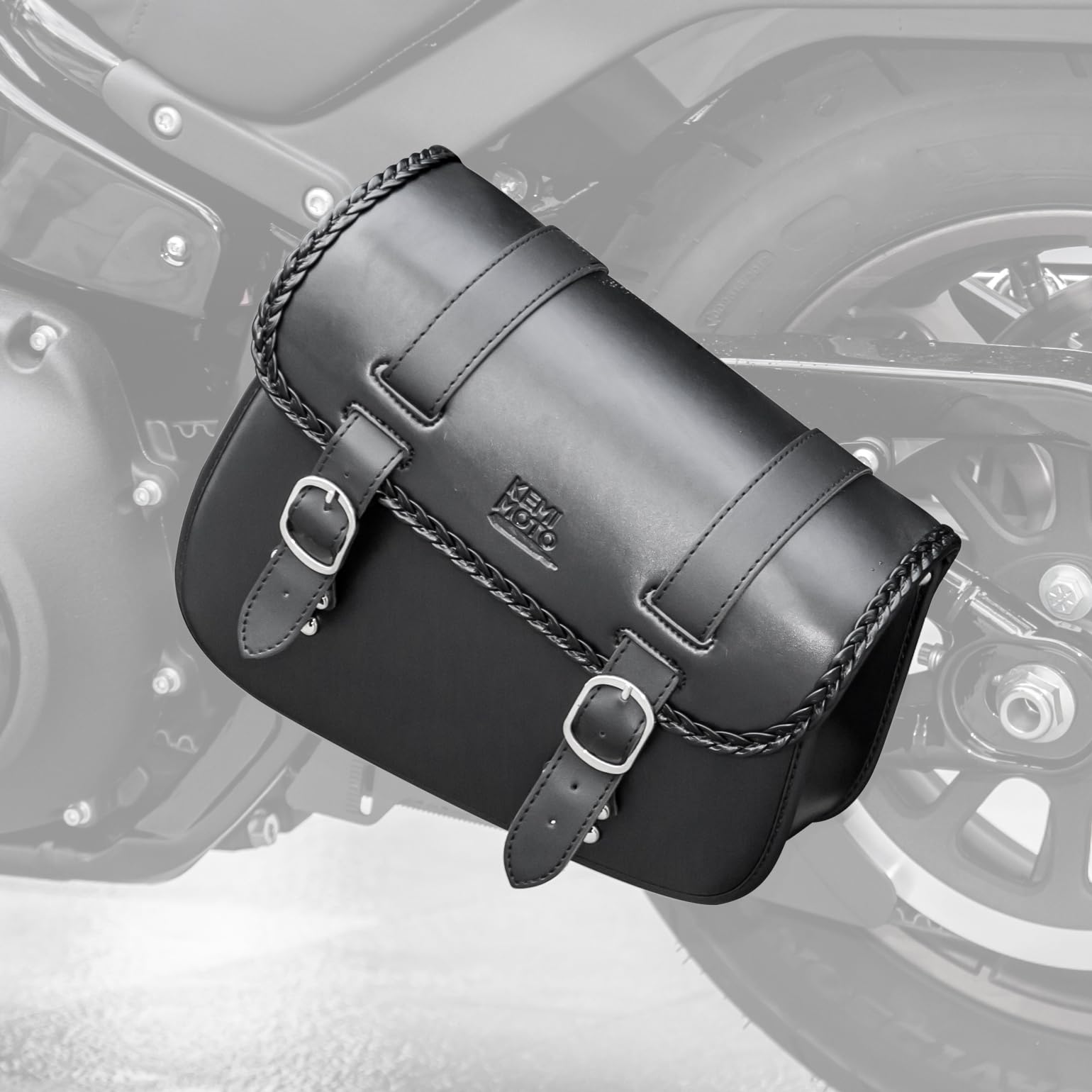 Motorcycle Left Side Swingarm Bag for Softail Sportster S Models