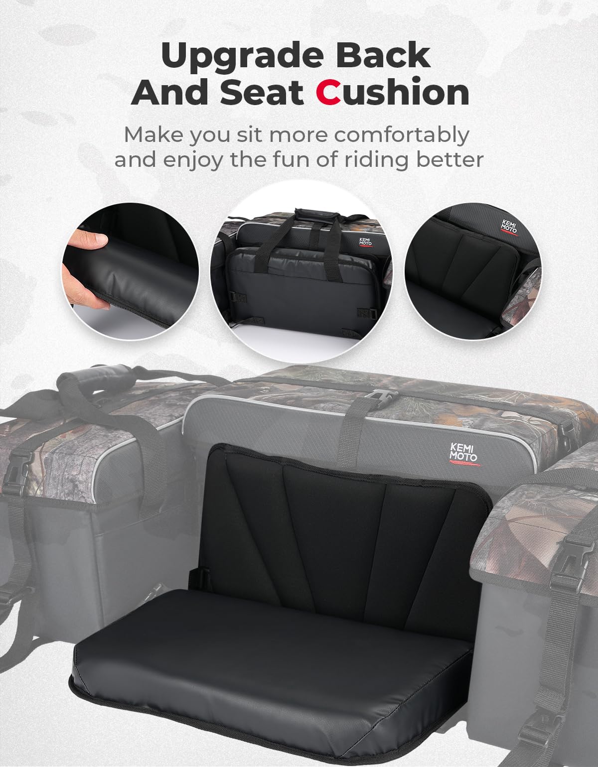 Seat Bag for ATV w/Cushion Soft Cooler Bags KEMIMOTO – Kemimoto