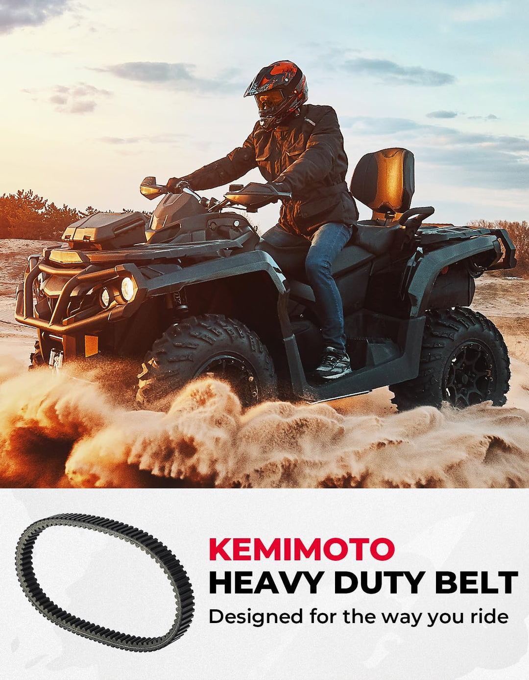 ATV Drive Belt Kawasaki Brute Force / KFX / Prairie / Teryx 750 - Kemimoto