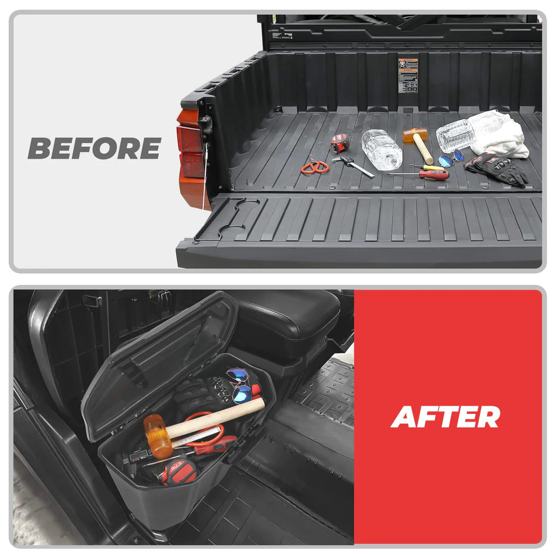 Removable Storage Box & Center Underseat Storage Box for Can Am Defender