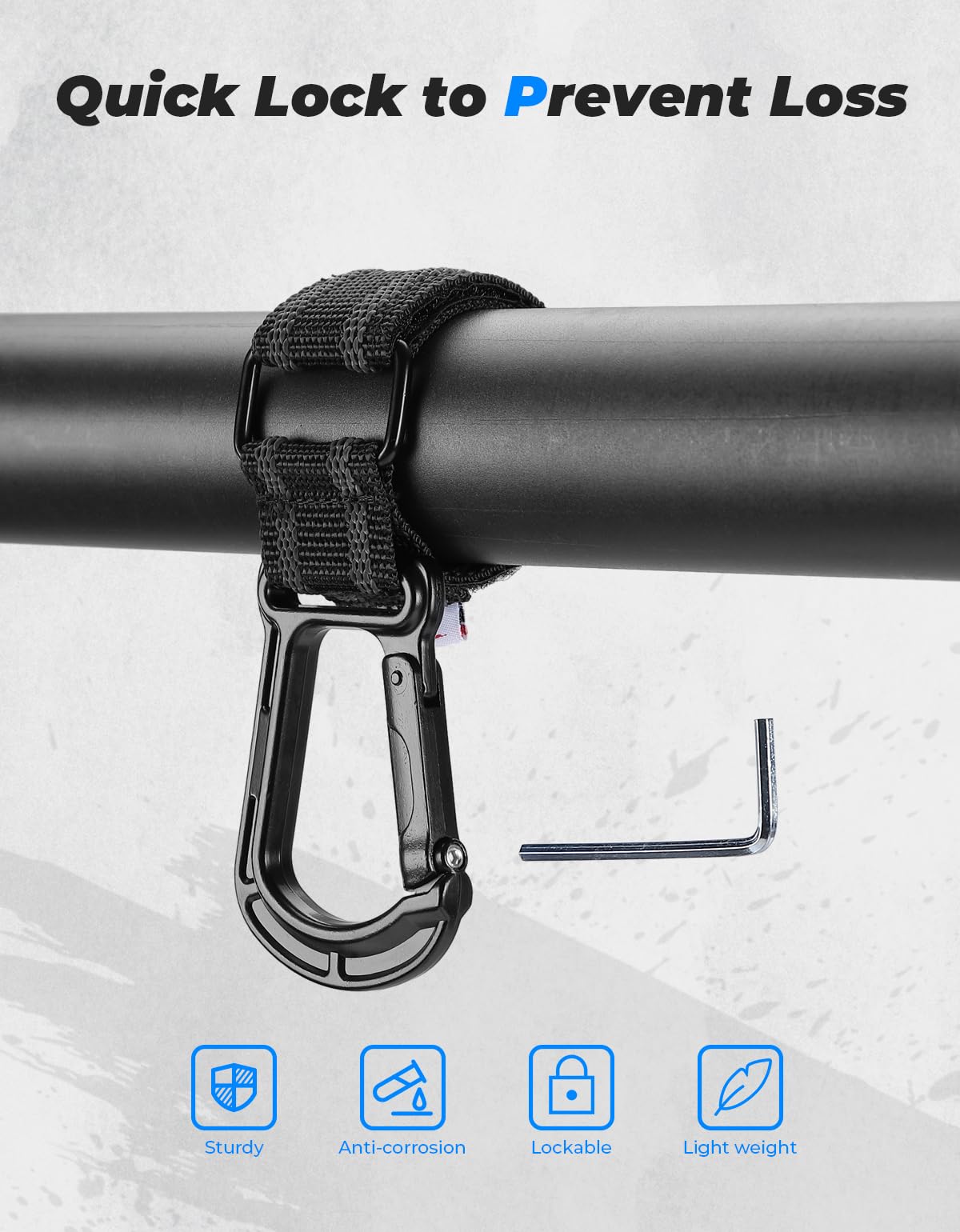 2 pcs UTV Helmet Hanger Hook fits 1.5