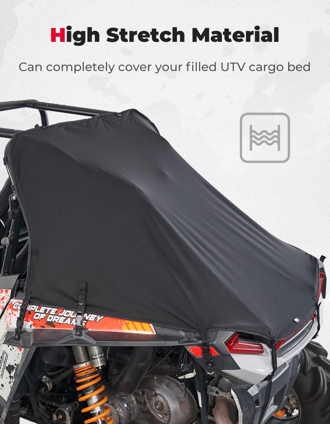 UTV Cargo Bed Cover for RZR XP 1000 / Turbo 2014-2023 - Kemimoto