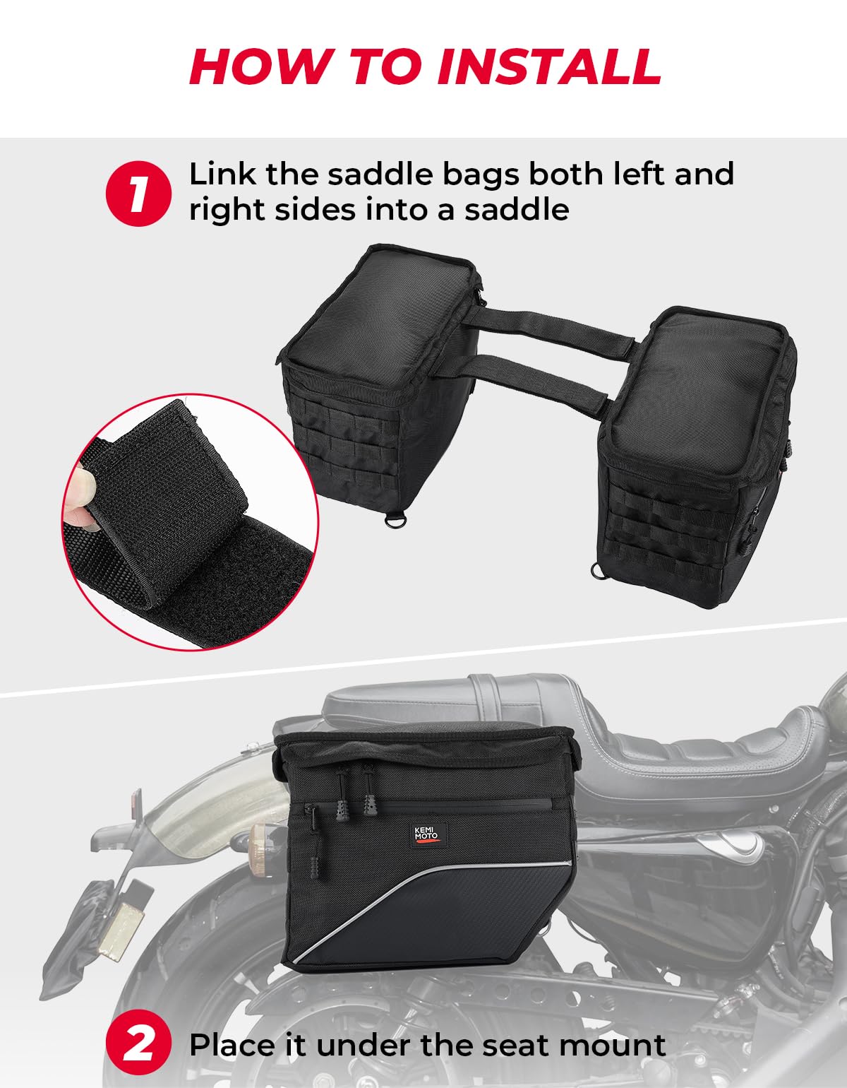 [Upgrade] Motorcycle 26L Universal Middle-Sized Saddle Bags