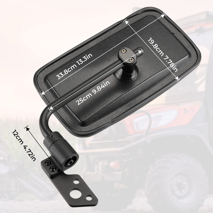 Set of Side View Mirrors for Kubota RTV X1100C - Kemimoto