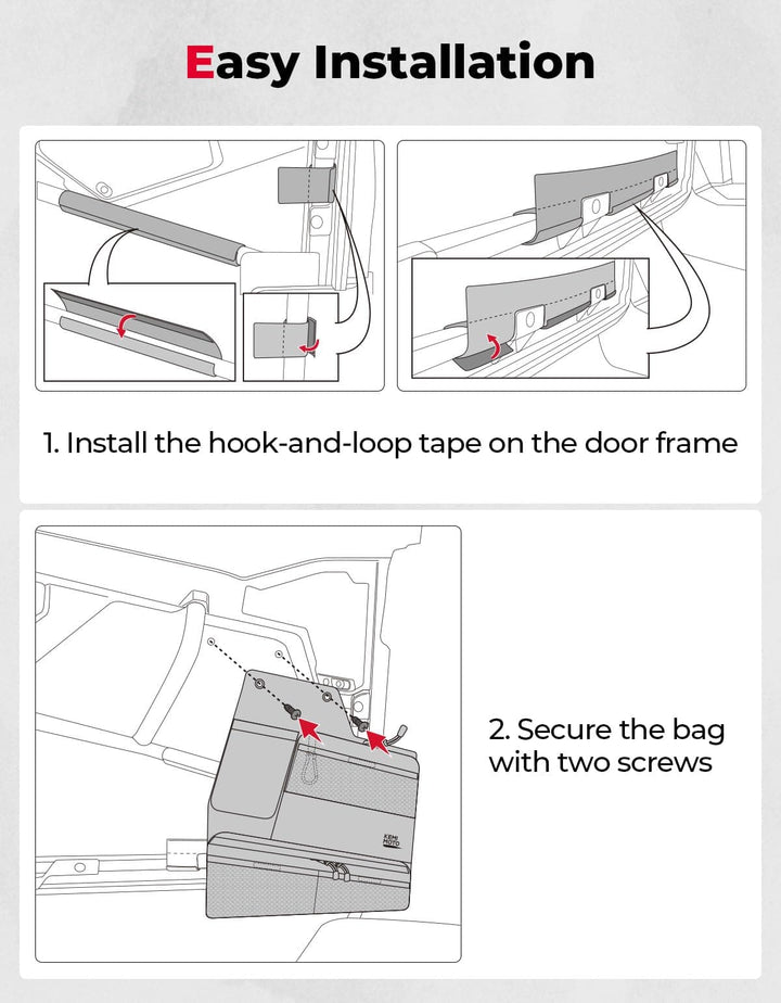 Door Bags for Can-Am Maverick Trail 1000 | 800 | 700 - Kemimoto
